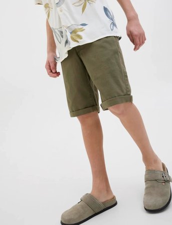 Jack & Jones Jpstdavid Jjchino Shorts Akm Sn Jnr - Green - 158