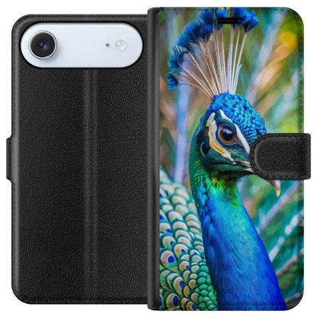 Yhteensopiva Lompakkokotelo Apple iPhone 17 Air Påfågel Fjädrar Färgstark Design Fågelmotiv Exotiskt