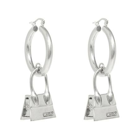 Jacquemus, Brass earrings Grijs, Dames, Maat:ONE Size