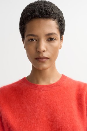 Soft Goat - Brushed short sleeve - XL - Tangerine