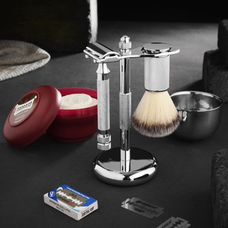 Essentials Synthetic Brush Shaving Set for Men - Gift boxes