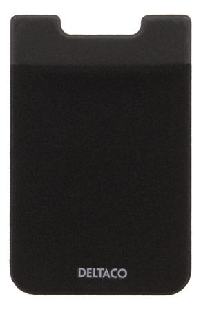 Deltaco Adhesive credit card holder, 3M adhesive, black