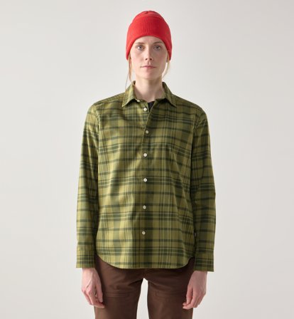 Haglöfs Virke Flannel Shirt Women Seaweed Green/Olive Green - Dame - M