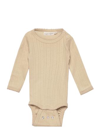 Aron Bodystocking Bodies Long-sleeved Beige That's Mine*Betinget Tilbud