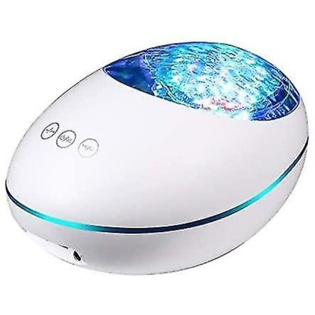 Projektorin lamppu Bluetooth Led väriä vaihtavat yövalot kaukoajastimella, 8 valotilaa, musiikkia