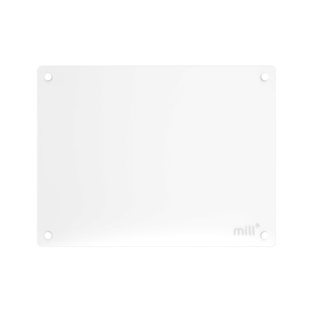 Mill Glasspanelovn På 400W med Wifi Og App-Styring, Hvit Farge