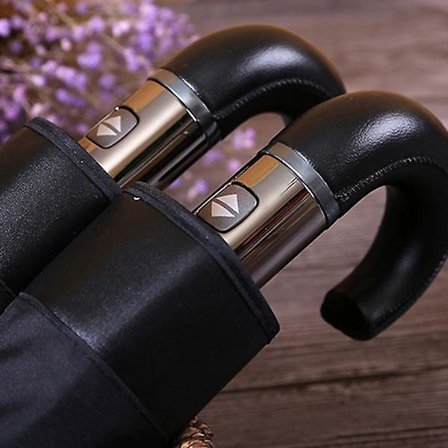 Klassisk Engelsk Stil Paraply Mænd Automatisk 10 ribber Stærk Vindafvisende 3 Foldbar Paraply Regn Business Mand Kvalitets Parasol