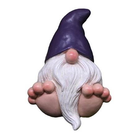 Miniature nissefigurer Big Feet Dværge Statue LILLA