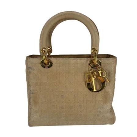 Dior Vintage, Pre-owned Felt handbags Beige, Dames, Maat:ONE Size