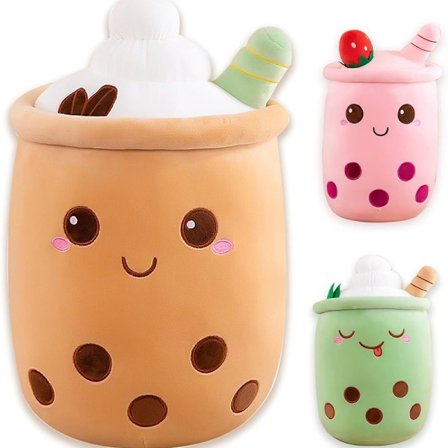 Boba Tea Bamse Plys Legetøj Sød Pude, Plys Bamse Legetøj Boba Te Kop Kaffe 23cm