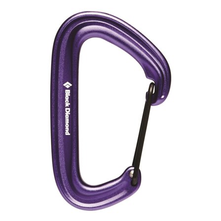 Black Diamond LiteWire Carabiner Mountaineering equipment Purple OneSize