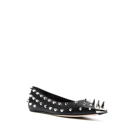 Alexander McQueen Studded Ballerina Flat Schoenen , Zwart , Dames , Maat: 37 EU