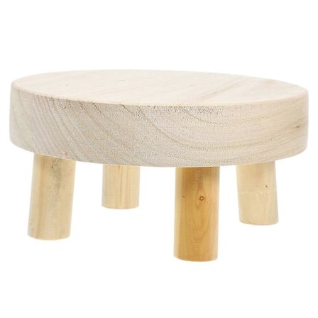 Træ Plantestativ Træ Plantepotte Riser Blomsterpotteholder Mini Træskammel