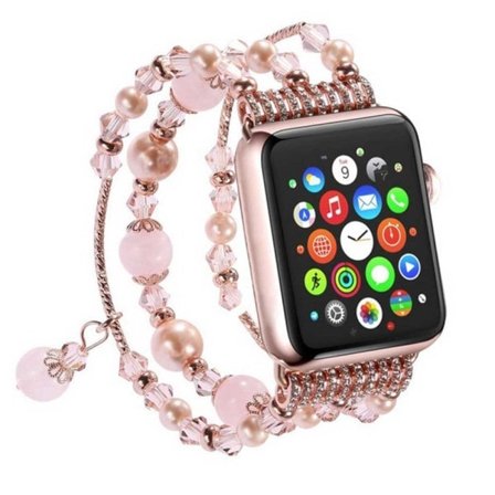 CDQ-band kompatibelt med Apple Watch 38-40 mm/42-44 mm, kvinnor tjej