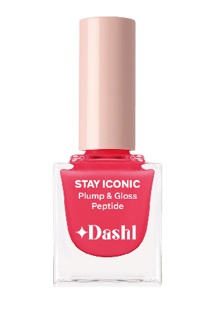 DASHL Stay Iconic Plump & Gloss Peptide Nagellack Unisex Röd 10ML