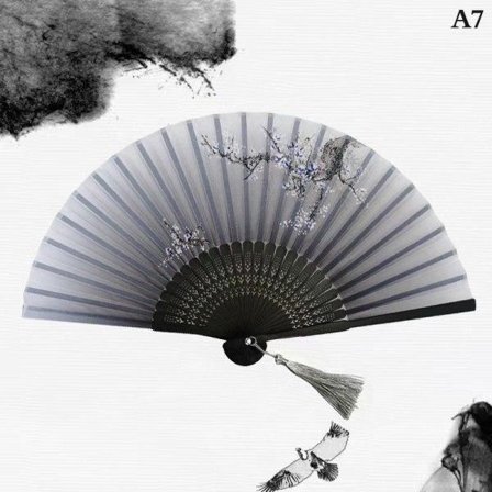 Foldbare vifter Håndholdt elegant håndvifte i antik stil