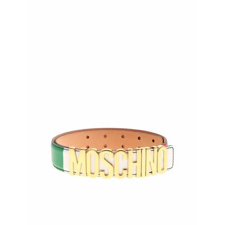 Moschino, Belt Zielony, Mężczyzna, Rozmiar: XL