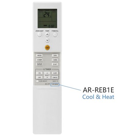Ny AR-REB1E for FUJITSU klimaanlegg fjernkontroll AR-REY1U AR-REB2E REF1E [OM]
