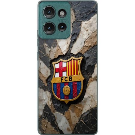 Motorola Edge 50 Läpinäkyvä kuori PSG Paris Saint Germain jalkapallo Mbappé punainen valkoinen sininen muotoilu