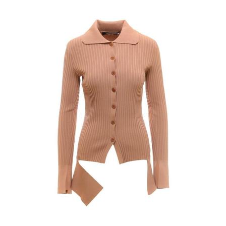 Andrea Adamo, Cardigans Beige, Dames, Maat:L