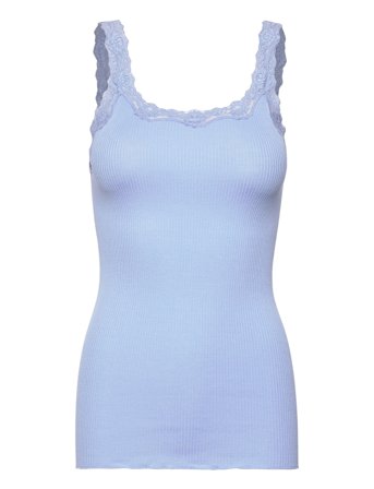 Rwbabette Silk Sl Deep Back Lace To Blue Rosemunde