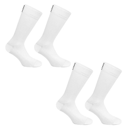 Ridstrumpor i merinoull vita * 2 KLB