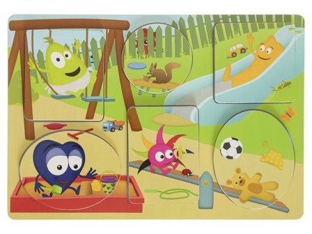 Babblarna tittutpussel i trä 1-3år - Lyreco - Skola och förskola - Lekmaterial - Pussel - Rampussel
