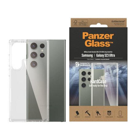 Panzer Transparent Samsung Galaxy S23 Ultra HardCase PanzerGlass - High quality tempered glass screen protector