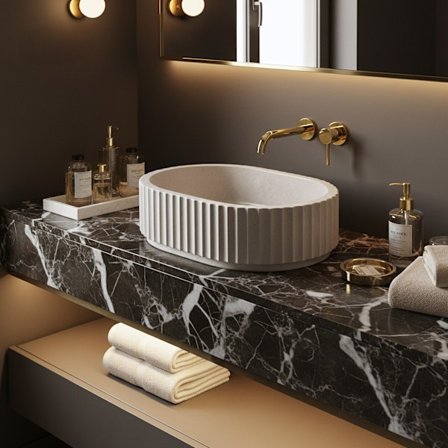 Pöytätason pesuallas Rea Margaret Beige 49X35,5X12,5CM