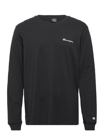 Long Sleeve Crewneck T-Shirt T-shirts Long-sleeved Svart Champion