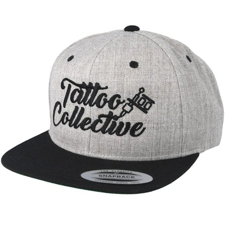 Tattoo Collective - Cinza snapback Boné - Logo Heather Grey/Black Snapback @ Hatstore
