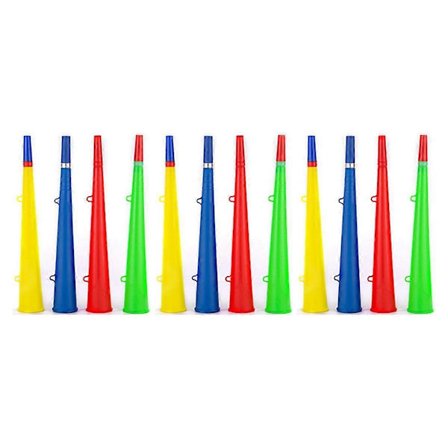 12 stk Stadion Horn Fotball Fan Horn Trompet Plast Sportsarrangement Heie Rekvisitter