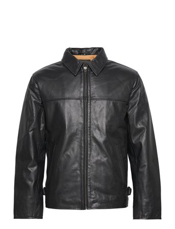 Rusty Dusty Leather Jacket Black Jofama