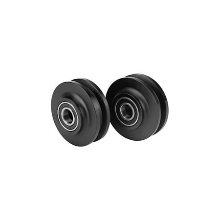 2-pack Skjutdörrsrullar Ladugårdsdörr Garderob Skåp Fönster Glidhjul Trissor