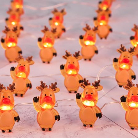Juldekorationer Rensa String Lights 10ft 30leds Usb Plug-in Batteridriven Orange Twinkle Fairy Lights Med Fjärrkontroll Timer Julgran
