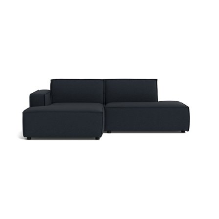 Lyon lille chaiselong sofa, venstrevendt | open end - Loop Mørkeblå - 247x160x80 - Sofa, chaiselong