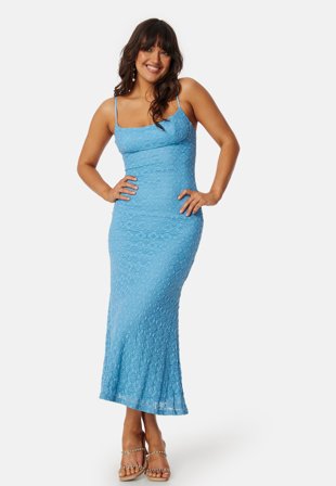 Bardot Adoni mesh midi dress Blue Klær