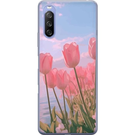 Mobilskal till Sony Xperia 10 III Lite med Rosa Tulpaner