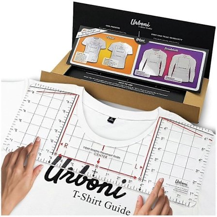 T-Shirt Linjalguide för Vinyljustering och Centering, T-Shirt Linjal Justeringsverktyg Halslinje Måttband-WELLNGS