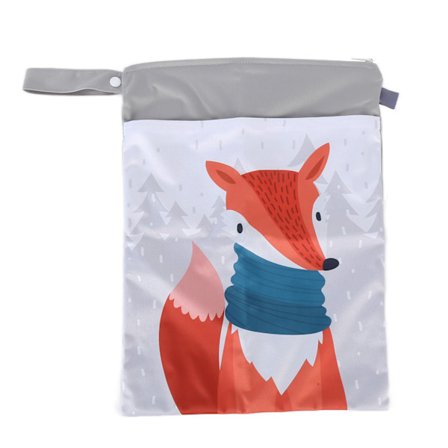 Vanntett våtpose Vaskbar bleiepose med dobbel glidelås for reise strand basseng skitne klærES006-QW41