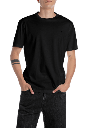 Replay Basic T-Shirt T-shirts Herr Svart XL