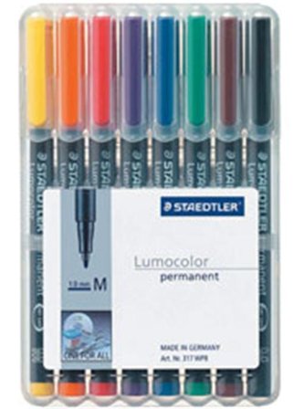 Staedtler Permanent Pen Set Of 8 Colors