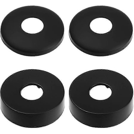 Hanapeitelevy, suihkusekoittimen peitelevy, 4 mustaa ruostumattomasta teräksestä valmistettua putken peitelevyä, patterin peitelevy - Peitelevy 