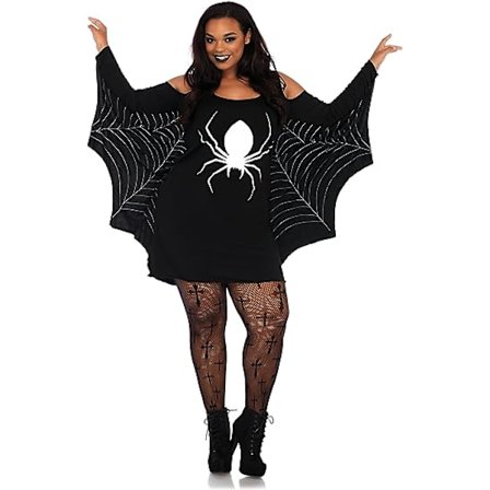 1 stk. Dame Casual Halloween Langermet skjortekjole, Cosplay