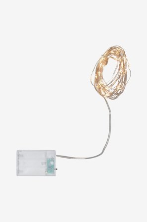 Star Trading - Lyskæde Dew Drops 4 m 40 LED - Sølvfarvet - Lyskæder - Fra Homeroom