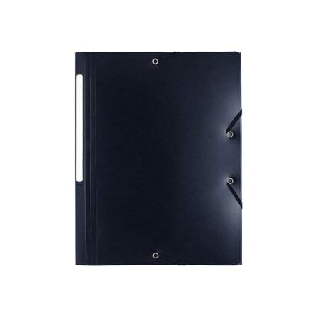 LYRECO Gummibandsmapp 3-kl PP A4 svart - Lyreco - Kontorsmaterial - Mappar och plastfickor - Gummibandsmappar 3-klaff - Plast