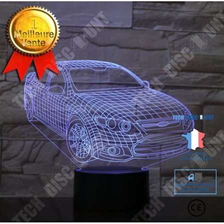 Bordslampa - TD - CV84381 - 7 Färger - Fjärrkontroll - Optisk Illusion