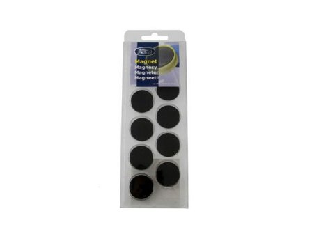 Magnetknappar 25 mm svart 10/fp - Lyreco - Kontorsmöbler och inredning > Whiteboardtavlor och tillbehör > Magneter