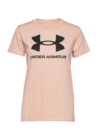 Ua Sportstyle Logo Ss T-shirt Top Lyserød Under Armour