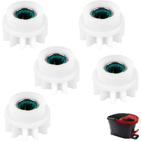 5-delars reservdelssats för Spin Mop, kompatibel med roterande moppar – Enkel montering